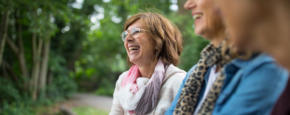 Woman Laughing Enjoying Community Living